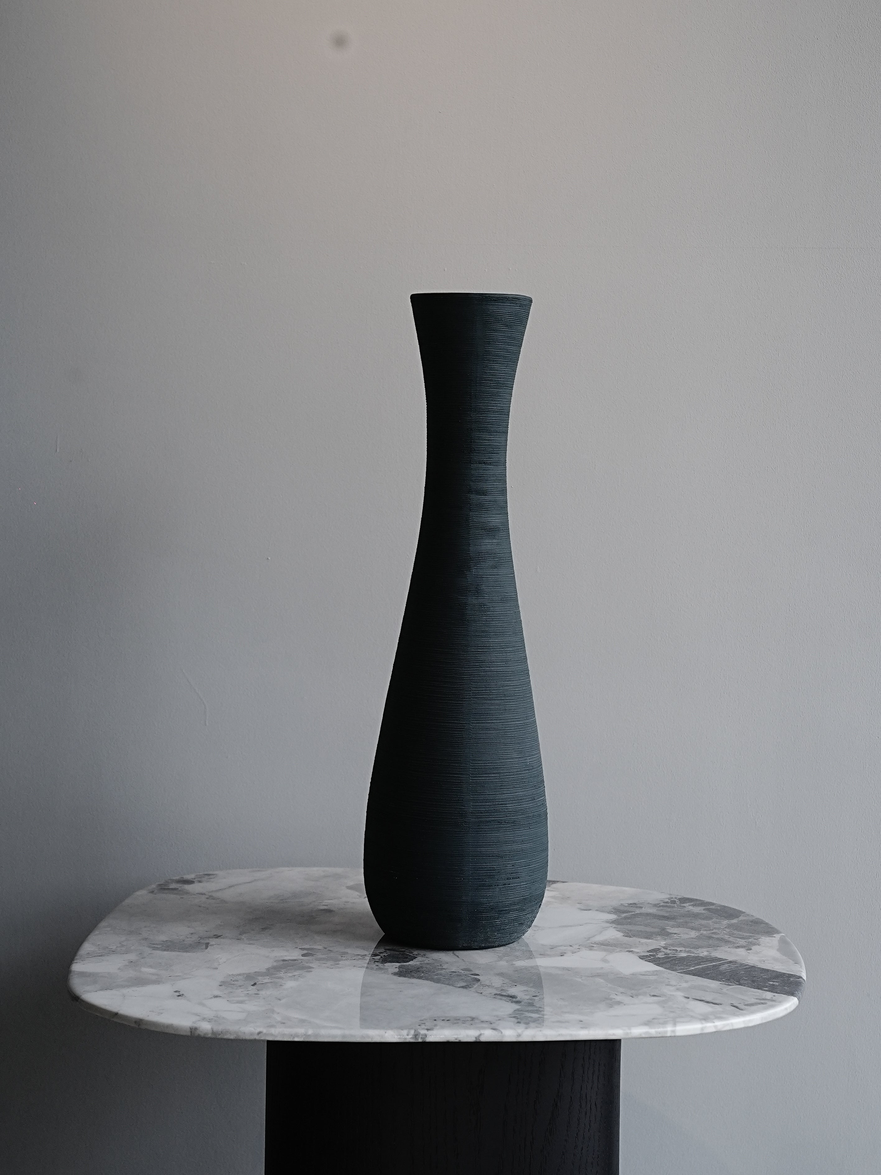 Sleek Textured Ceramic Vase
