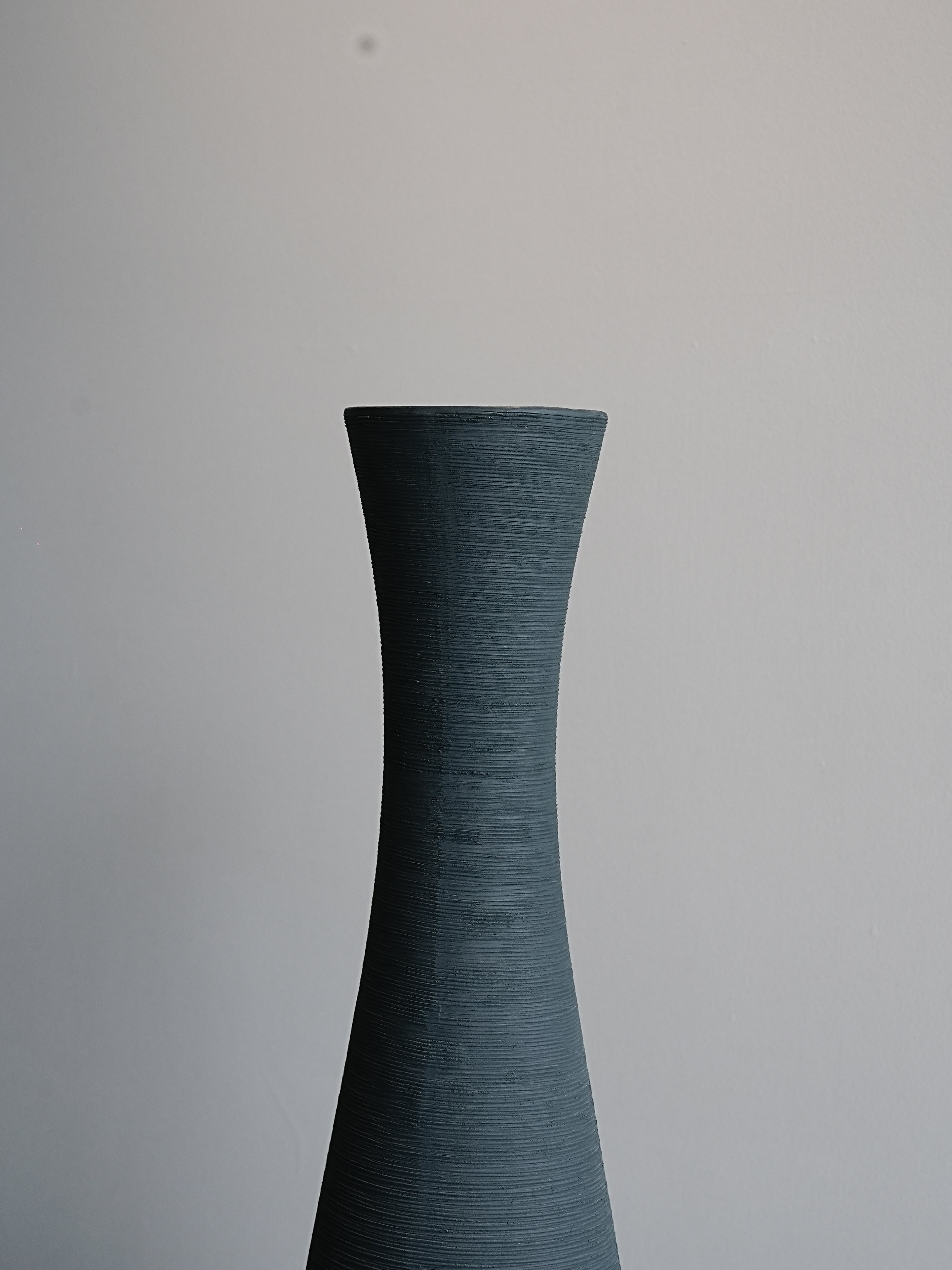 Sleek Textured Ceramic Vase