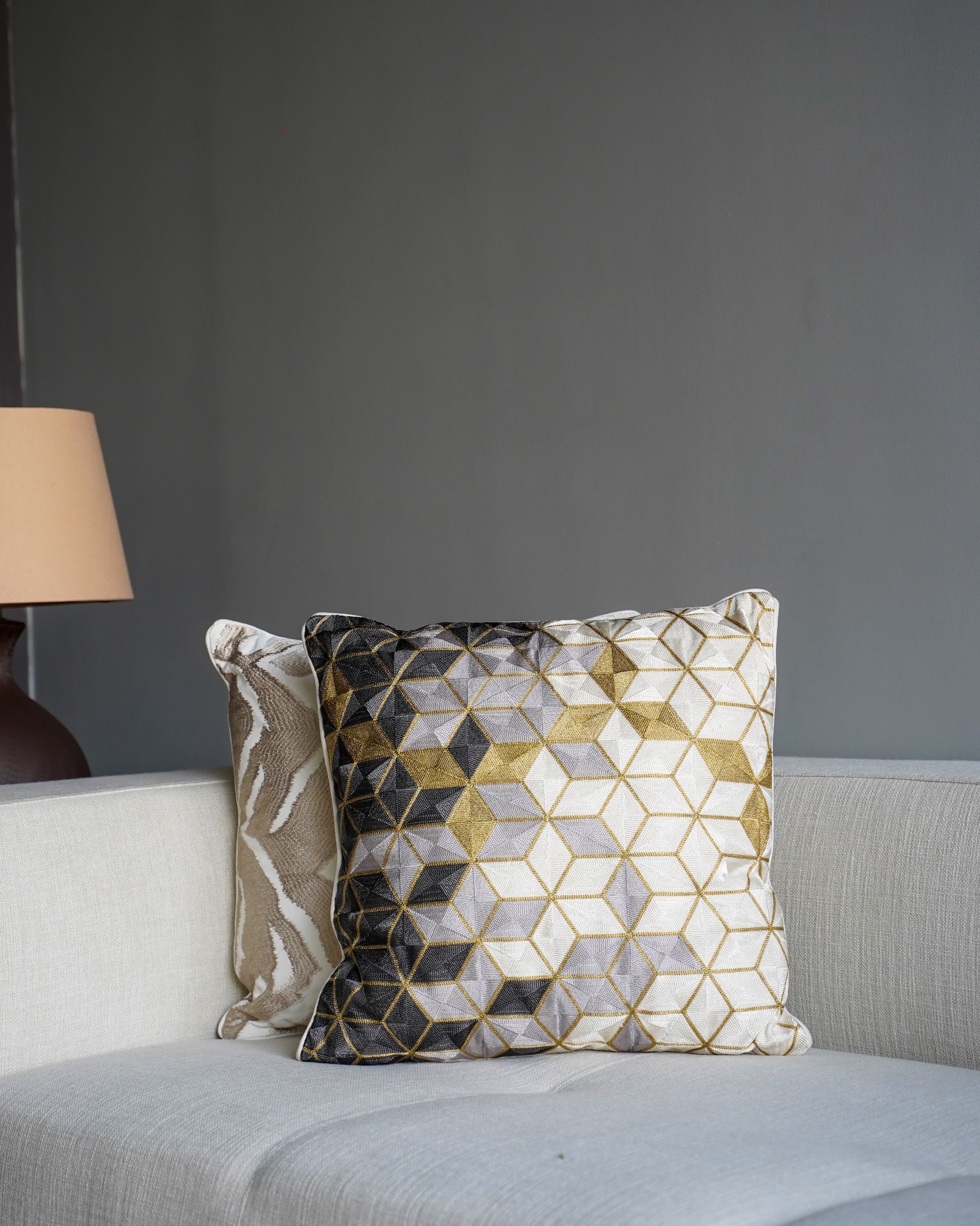 Embroidered Luxe Pillow
