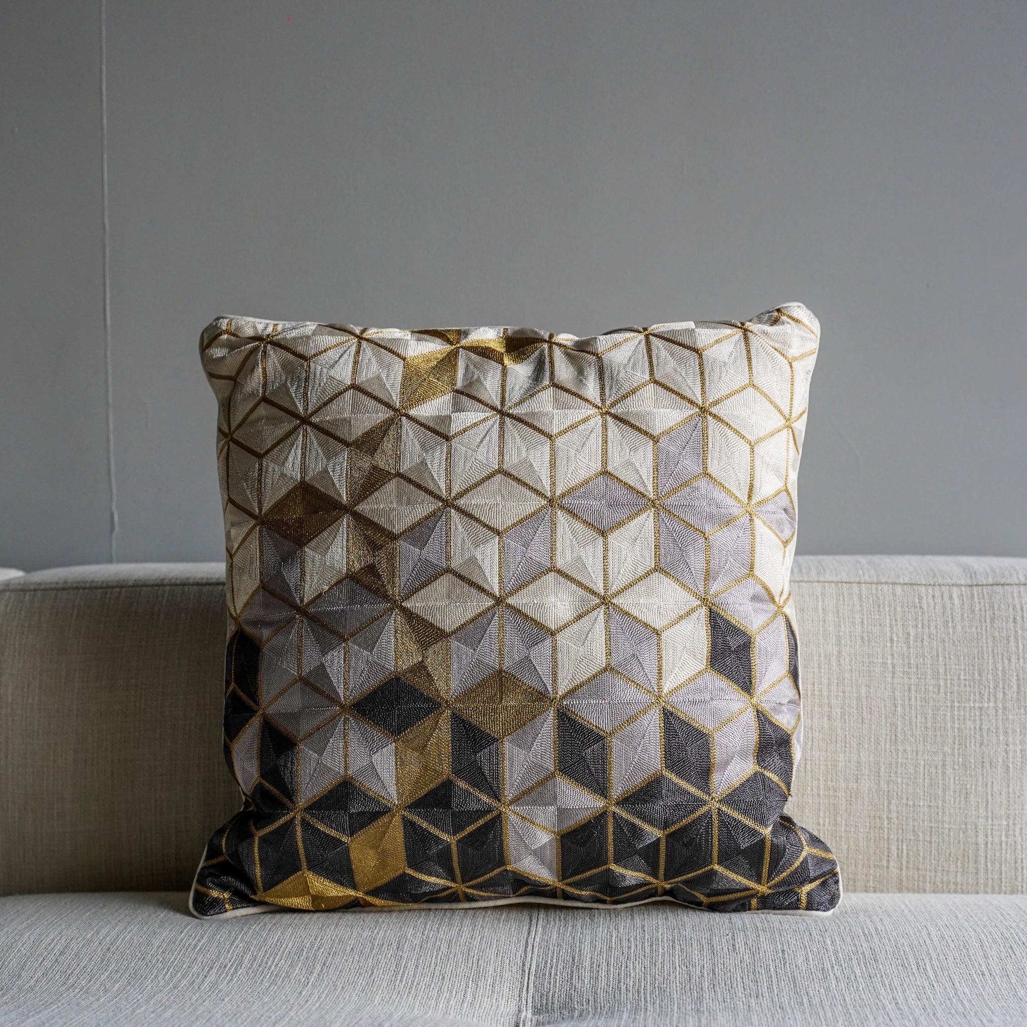 Embroidered Luxe Pillow