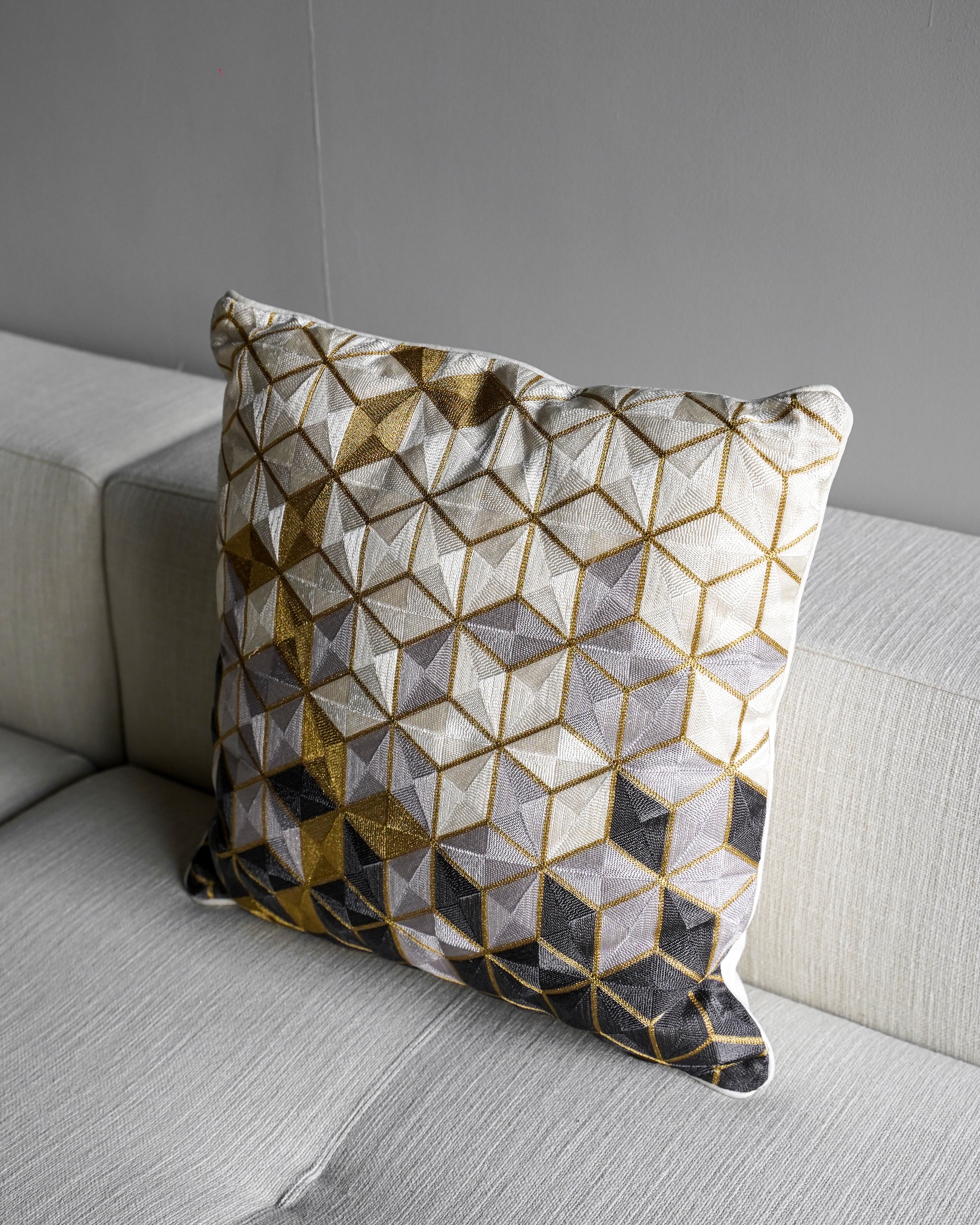 Embroidered Luxe Pillow