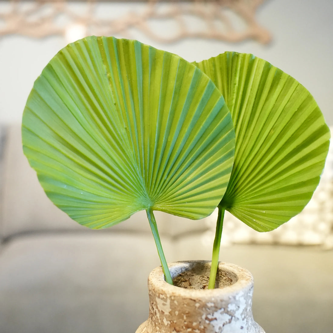 Artificial Palm Leaf Decor Stem