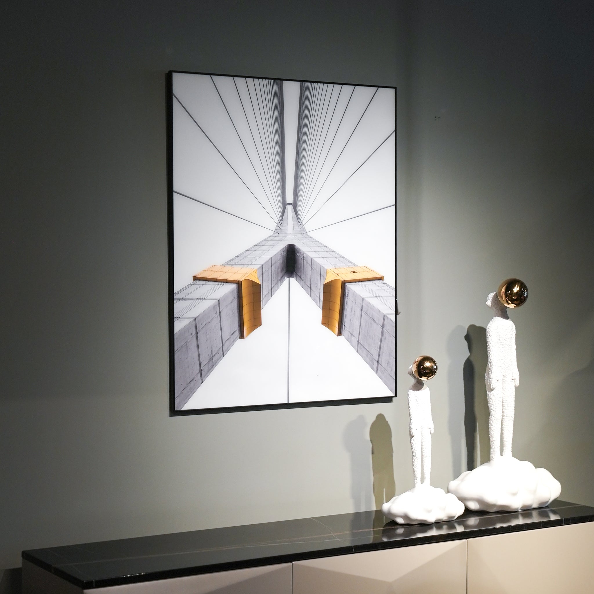 Glass-Framed Printed Wall Art