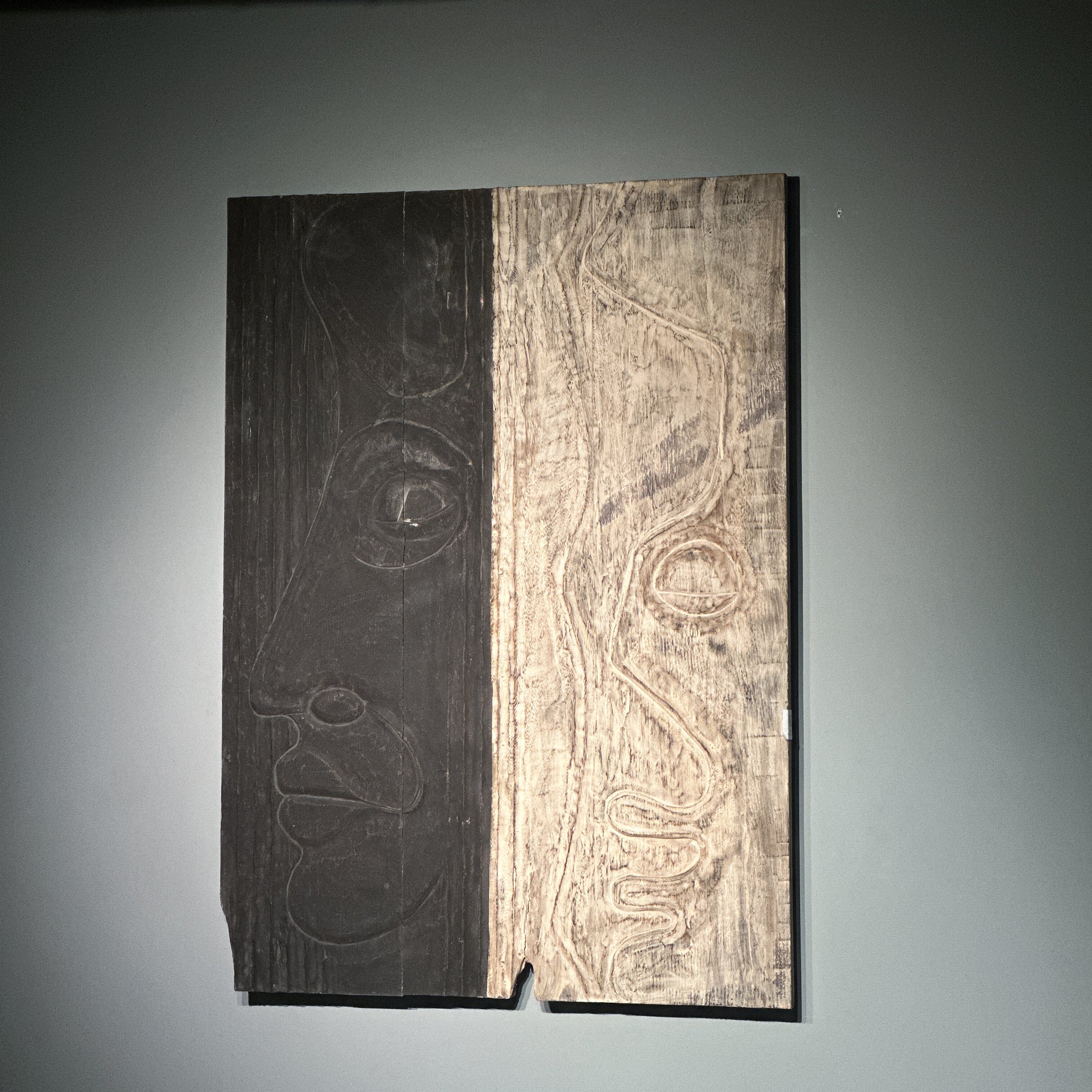 Black and white wood art