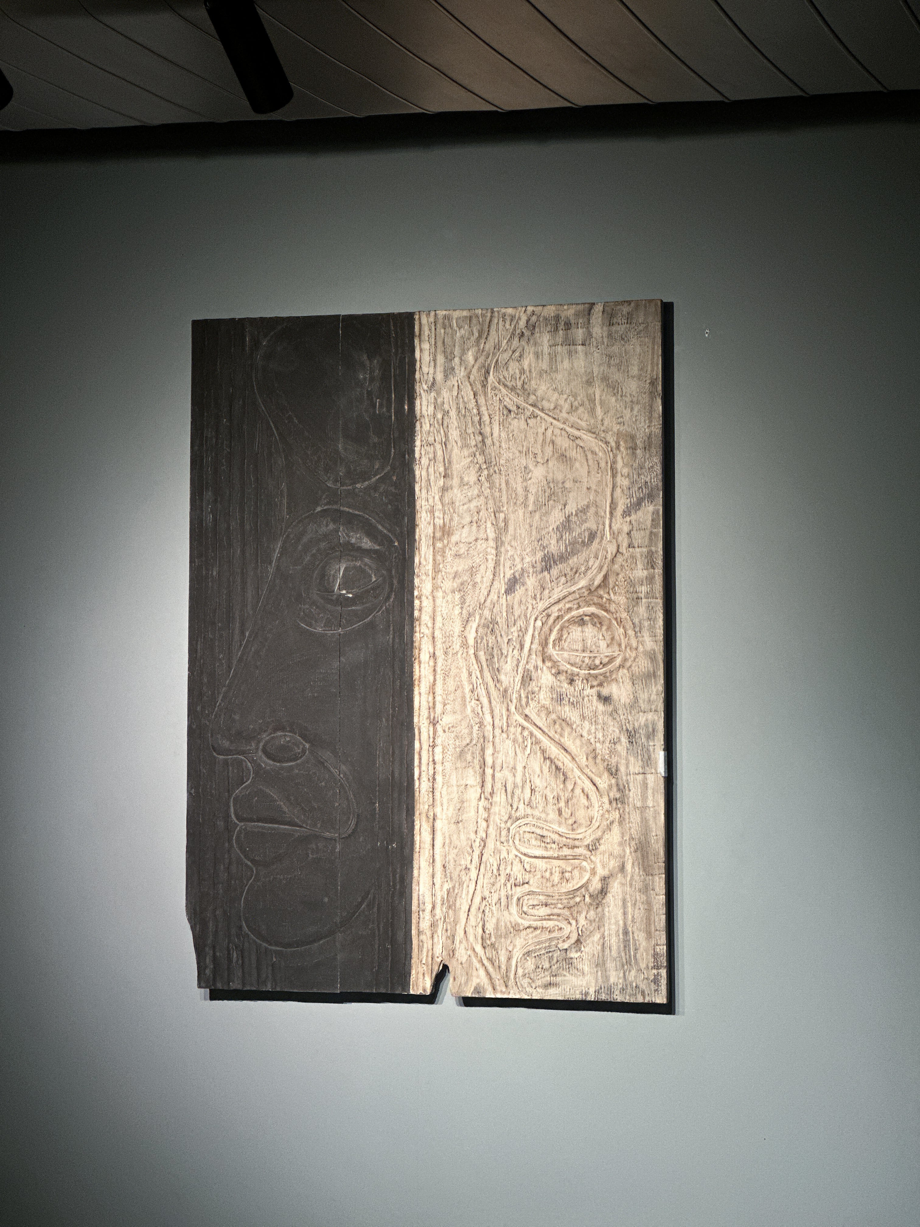 Black and white wood art