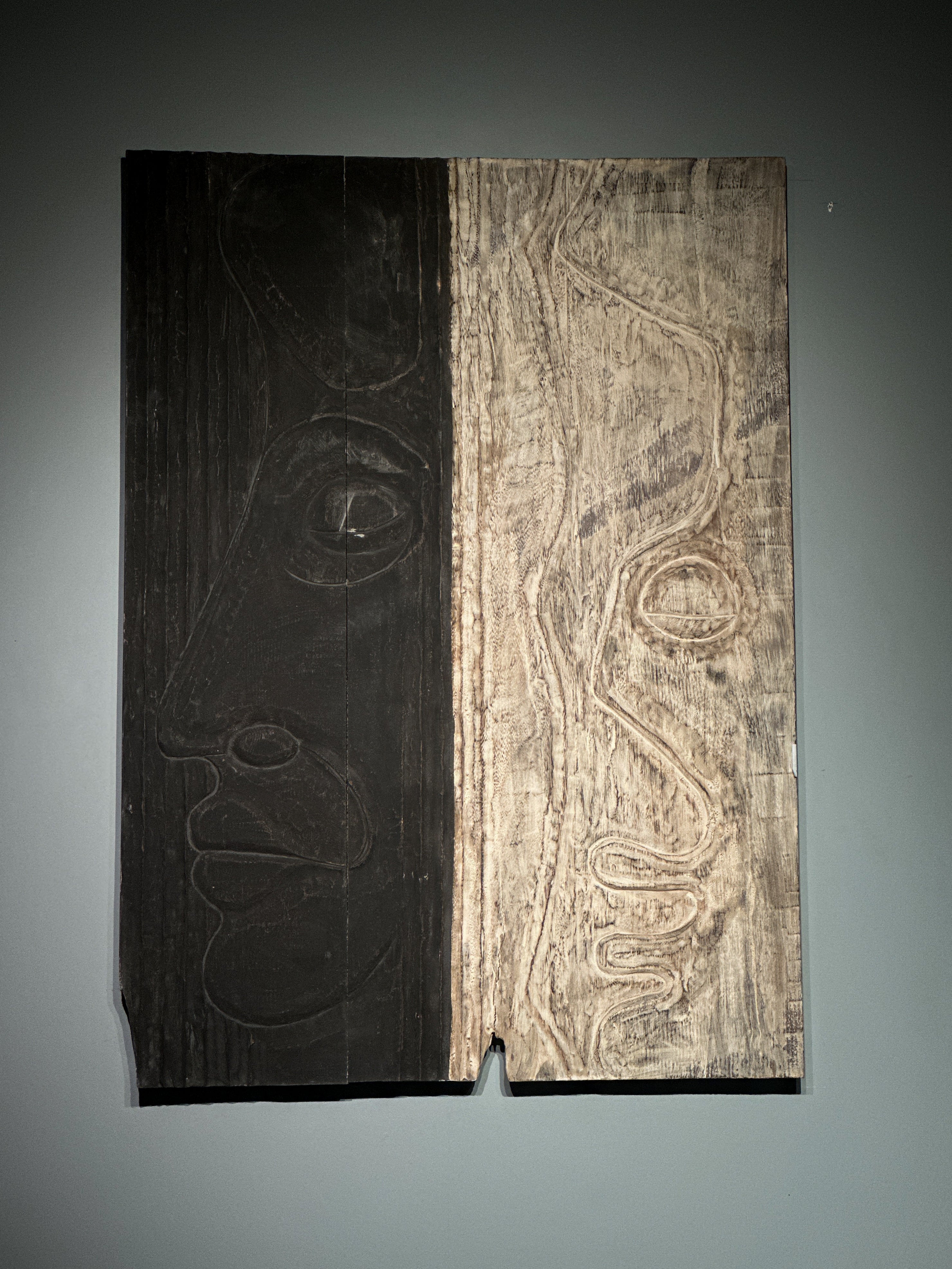Black and white wood art