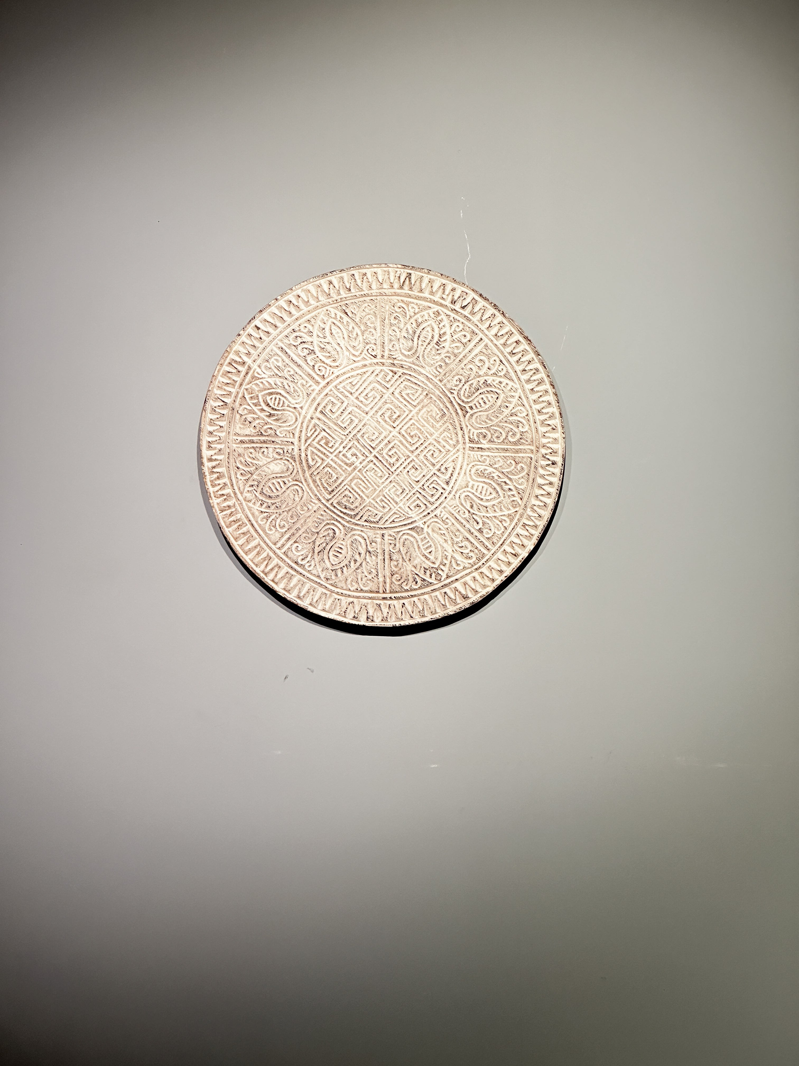 Round wooden wall art