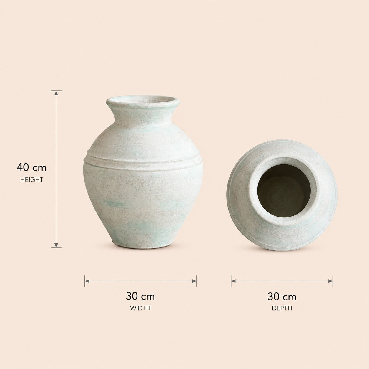 Handcrafted Clay Decorative Pot