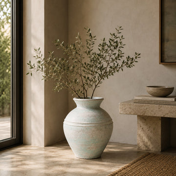 Handcrafted Clay Decorative Pot