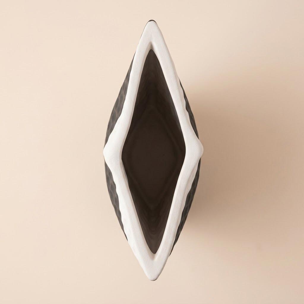 Black & White Ceramic Art Vase