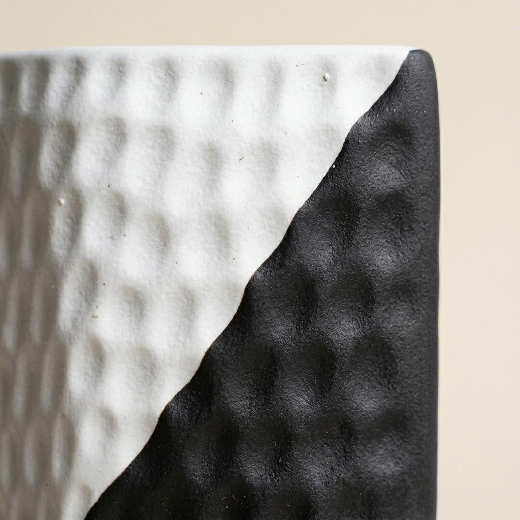 Black & White Ceramic Art Vase