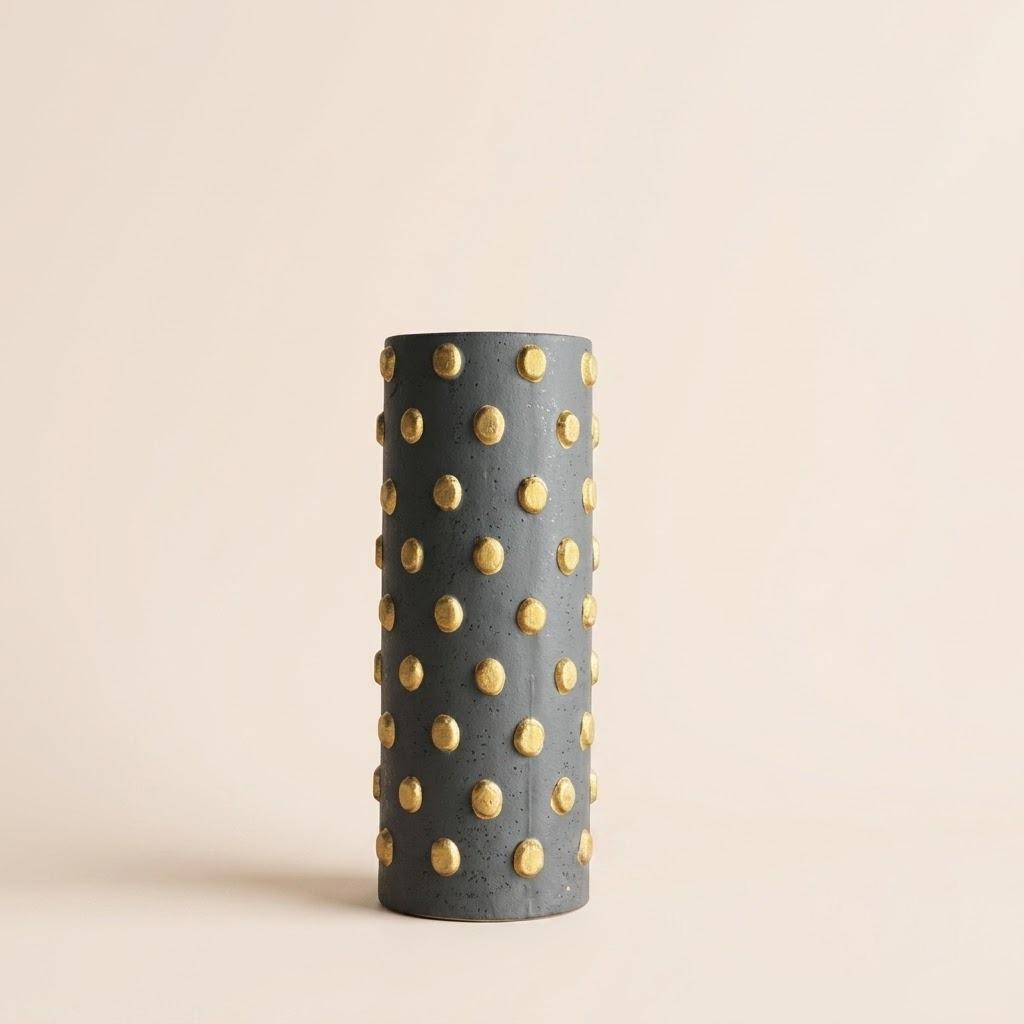 Dot Textured Decorative Vase