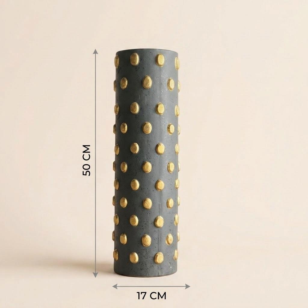 Dot Textured Decorative Vase