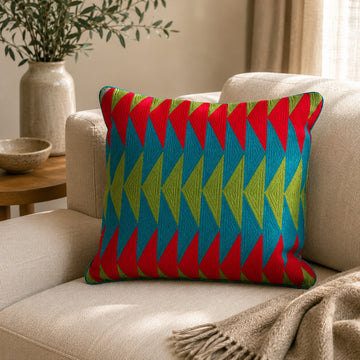 Embroidered Throw Pillow