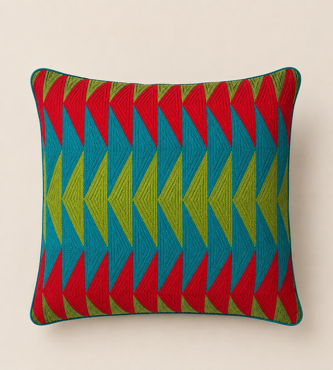 Embroidered Throw Pillow