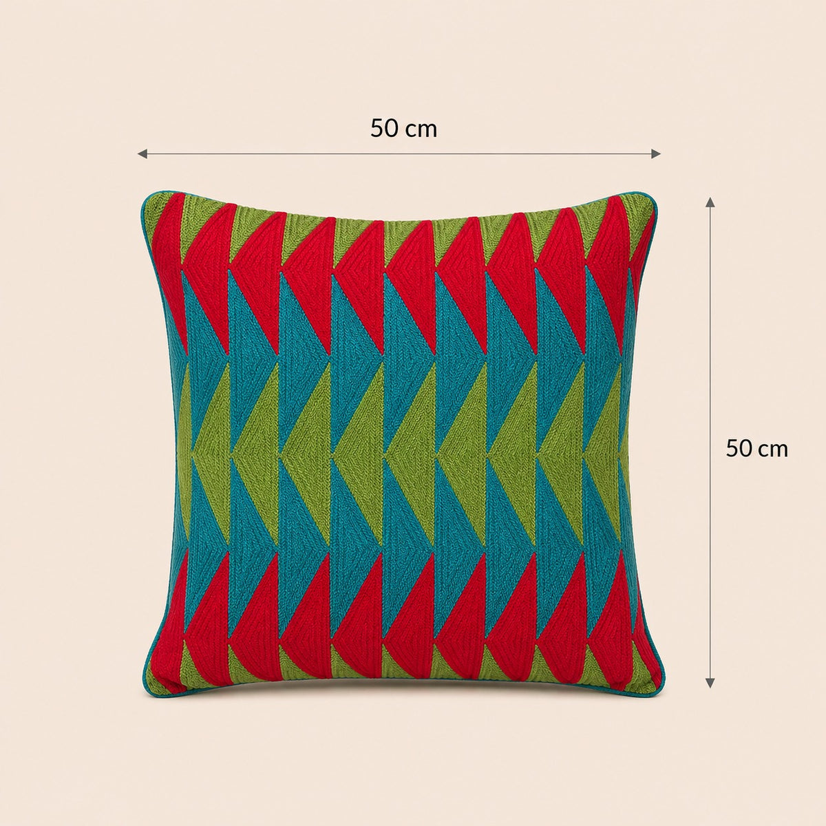 Embroidered Throw Pillow