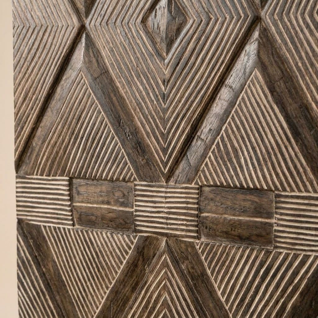 Carved Wooden Wall Panel