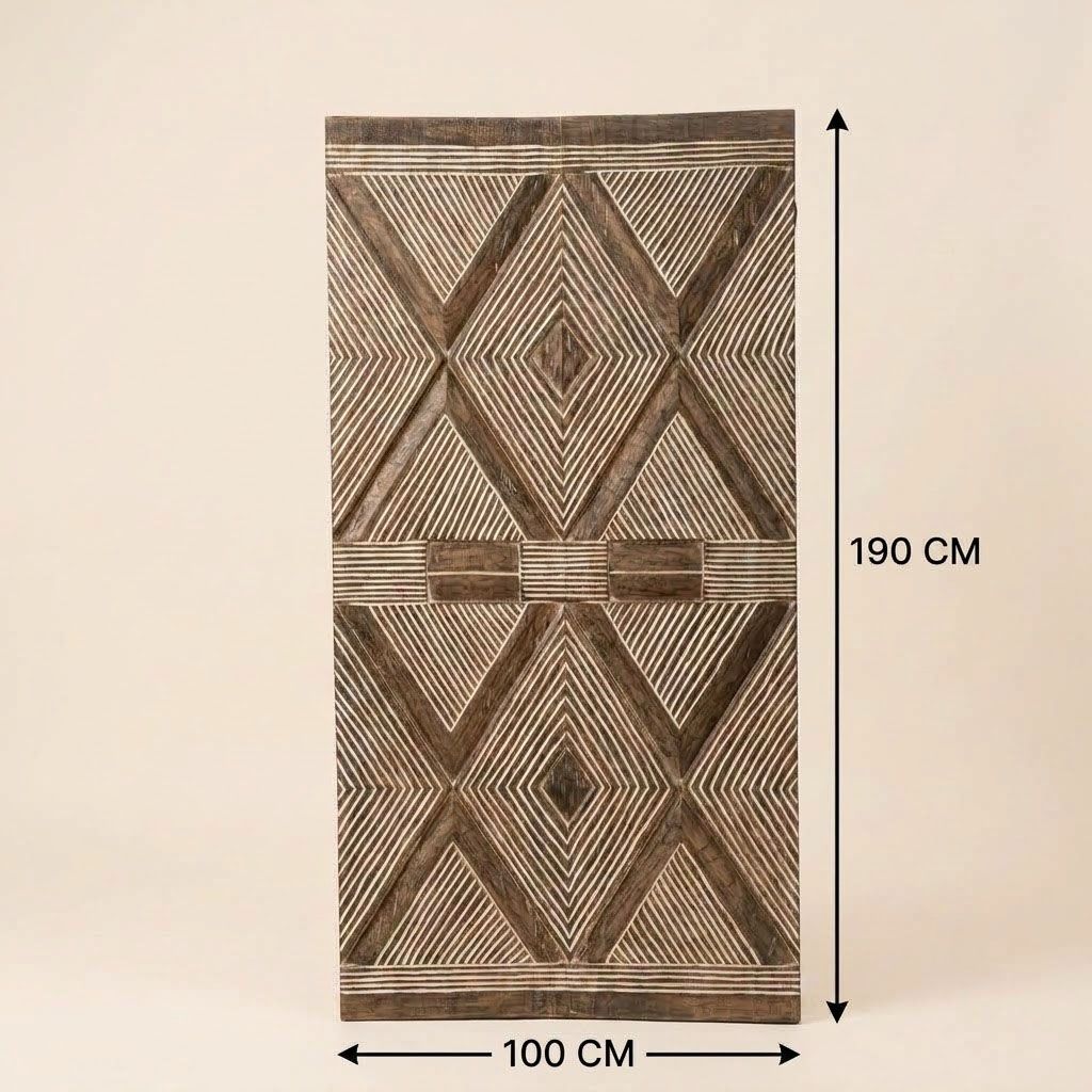 Carved Wooden Wall Panel