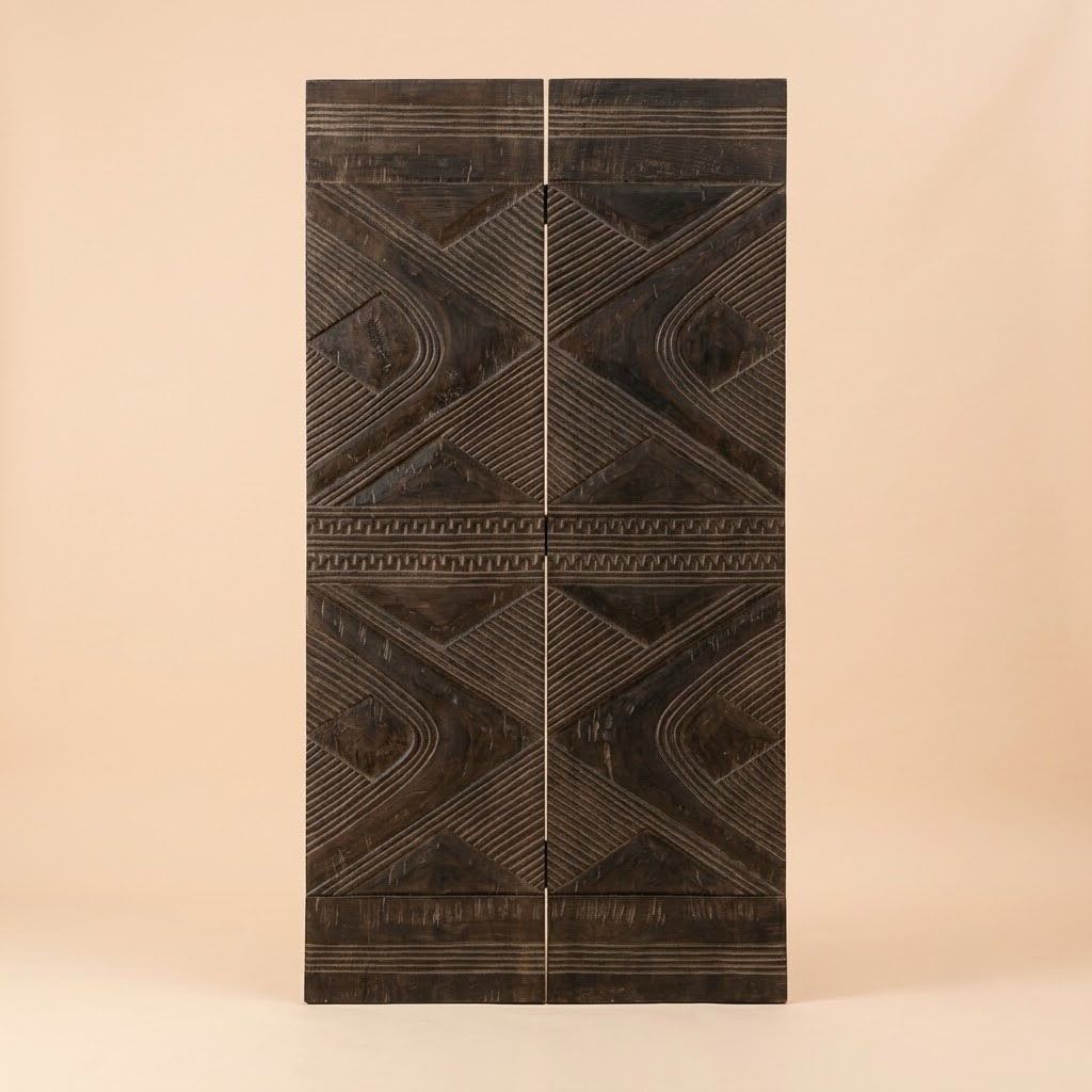 Carved Wooden Wall Panel