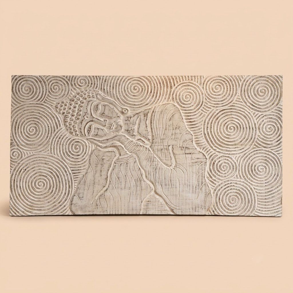 Carved Wooden Wall Art Panel