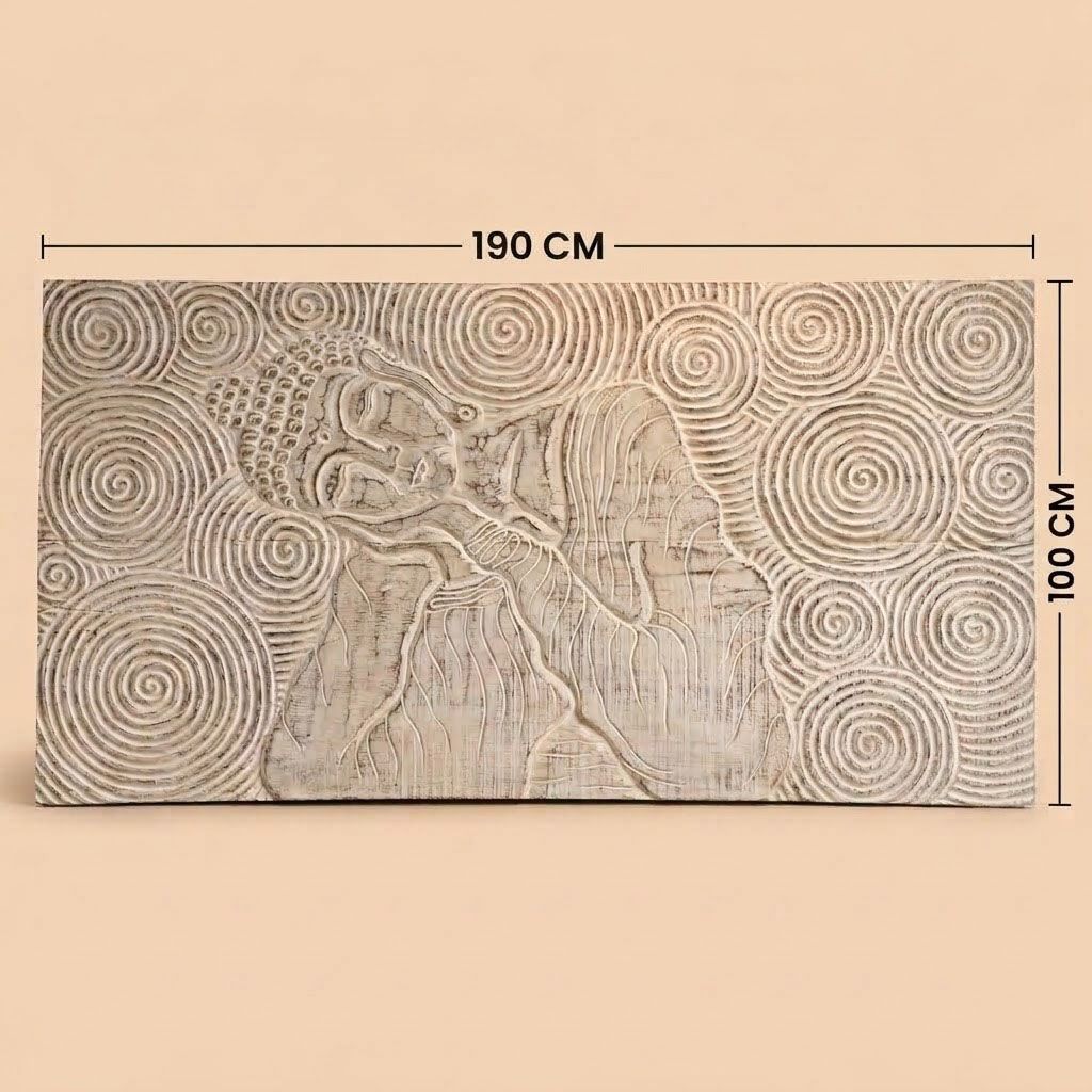 Carved Wooden Wall Art Panel