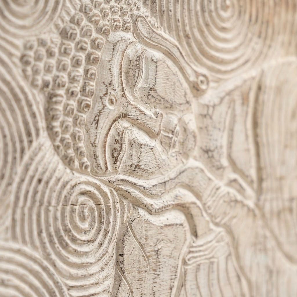 Carved Wooden Wall Art Panel