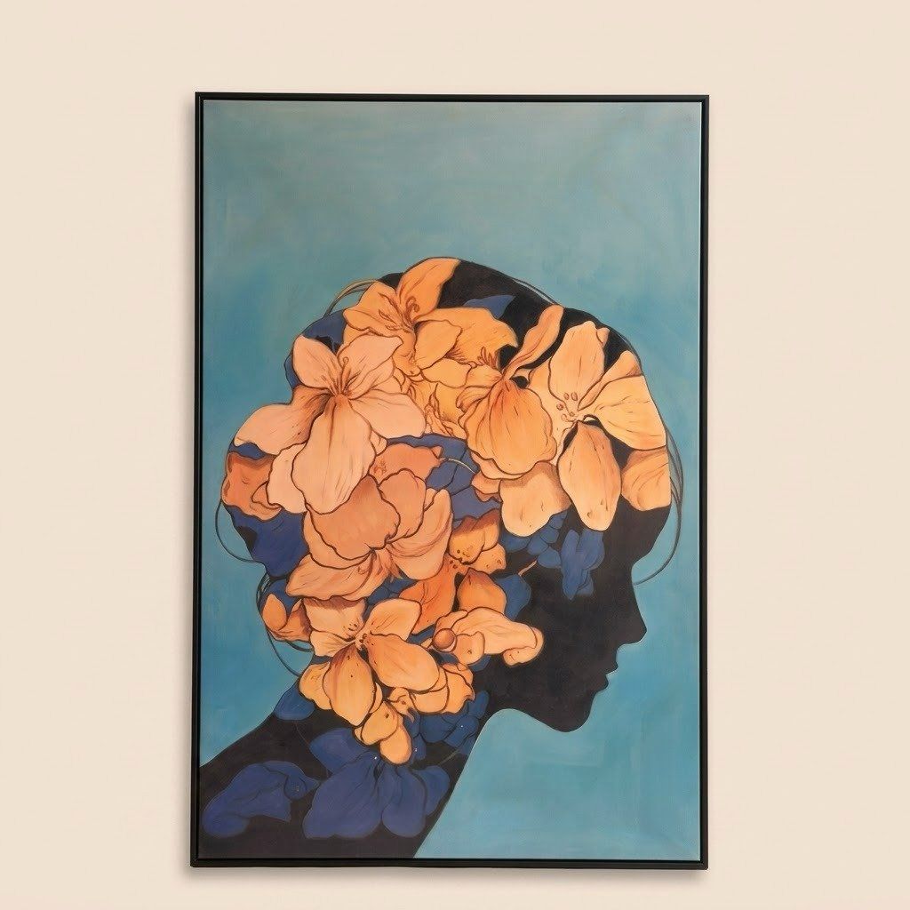 Floral Silhouette Wall Art