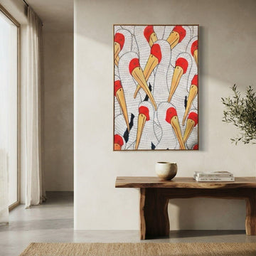 Minimalist Spray-Paint Single-Frame Wall Art