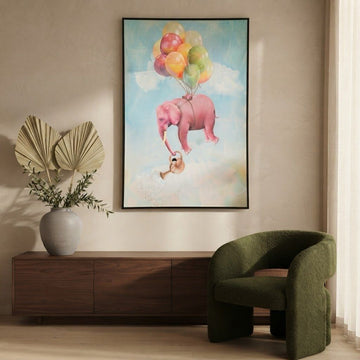 Minimalist Single-Frame Spray Paint Wall Art
