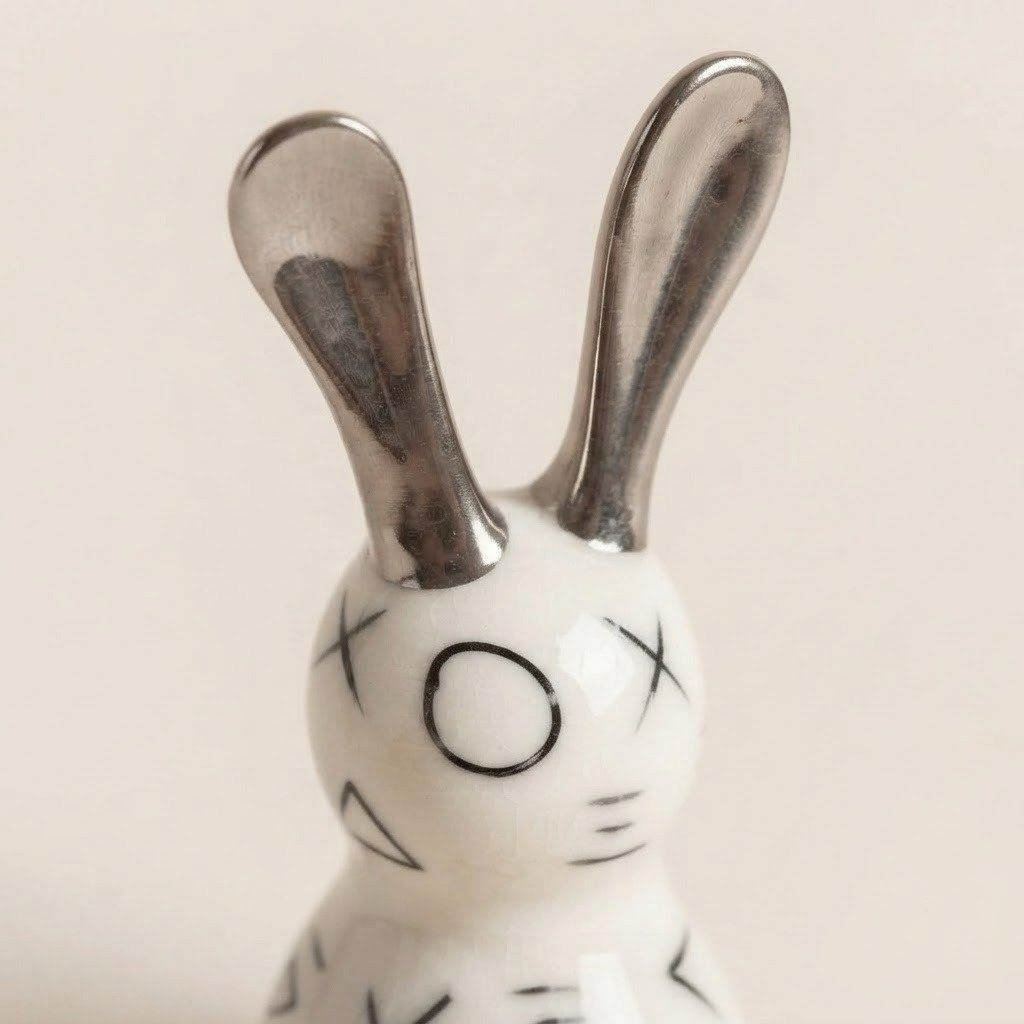 Geometric Rabbit Silver