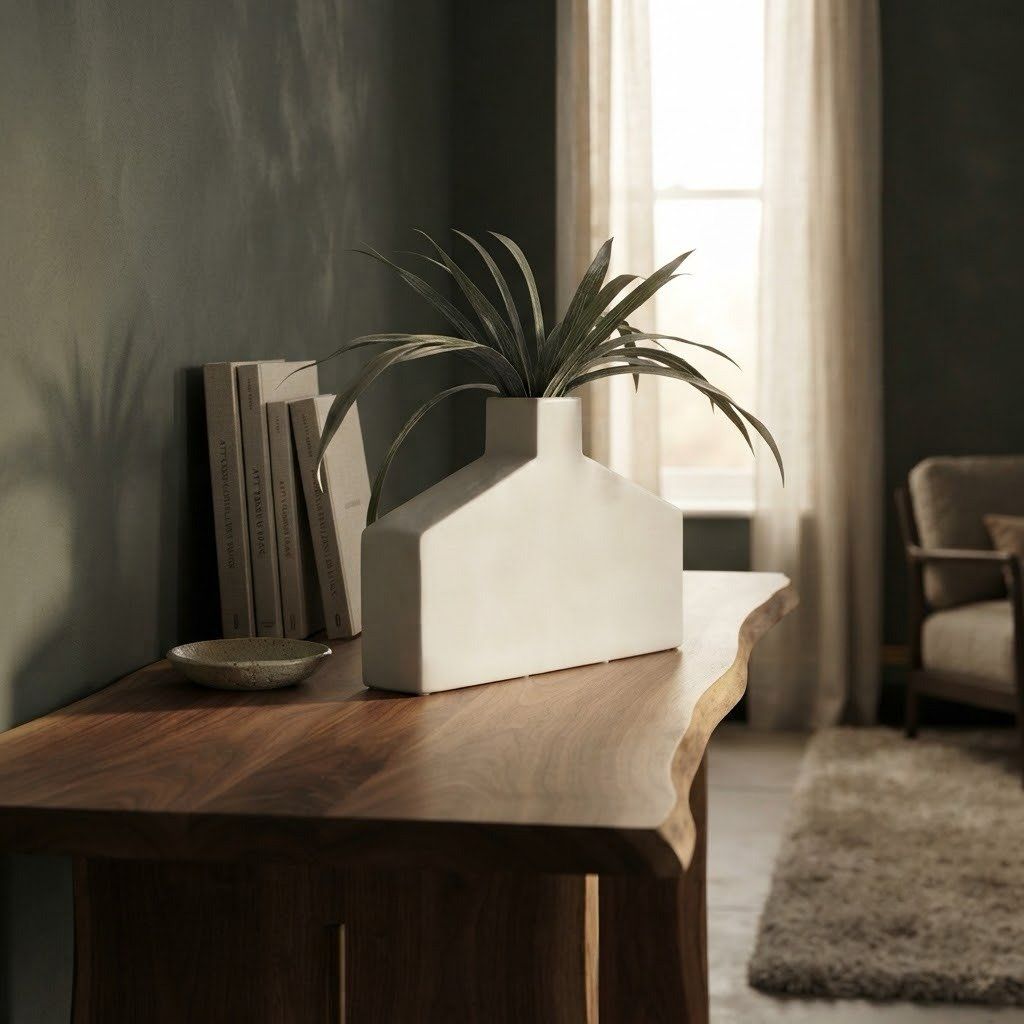 Contemporary Glossy Ceramic Vase