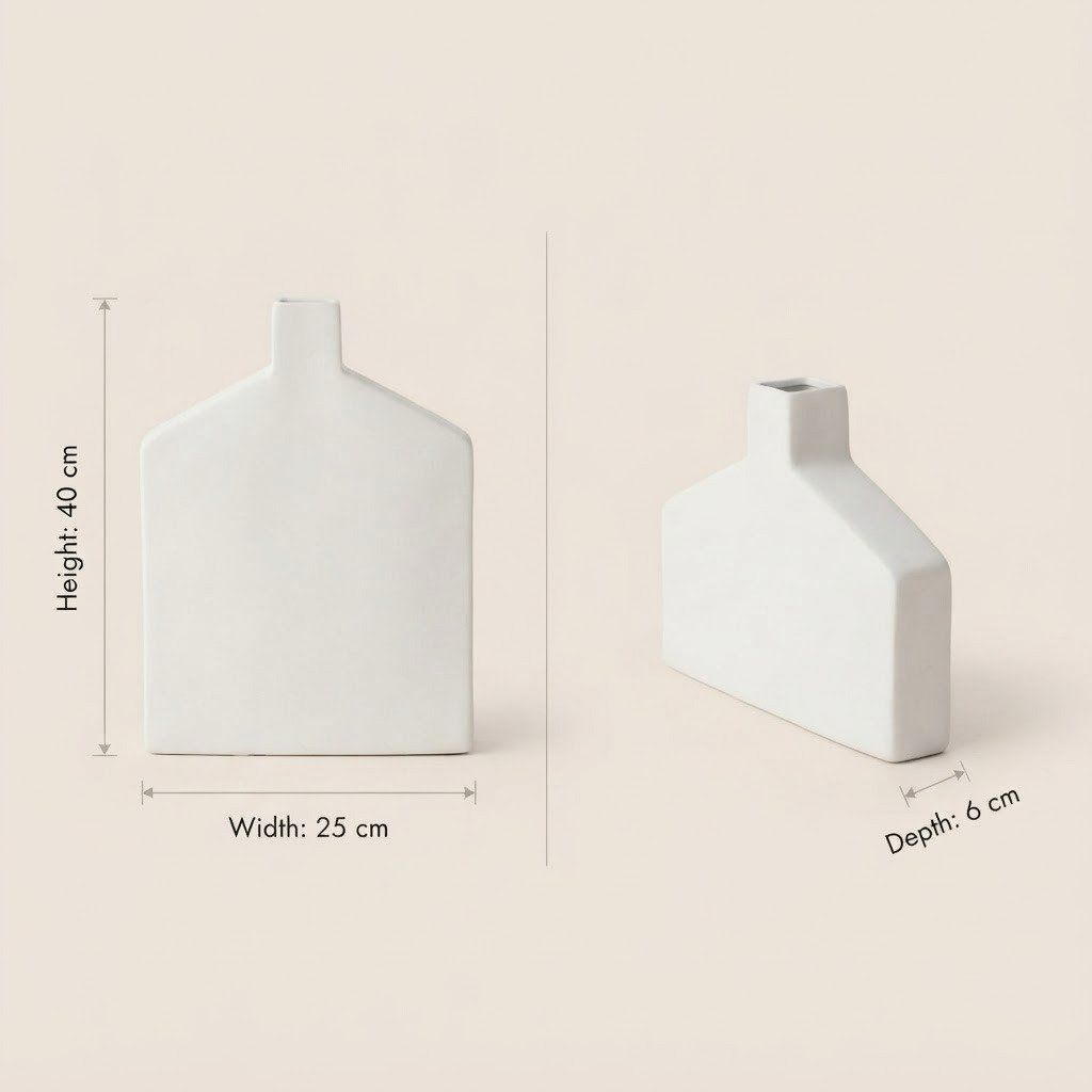 Contemporary Glossy Ceramic Vase