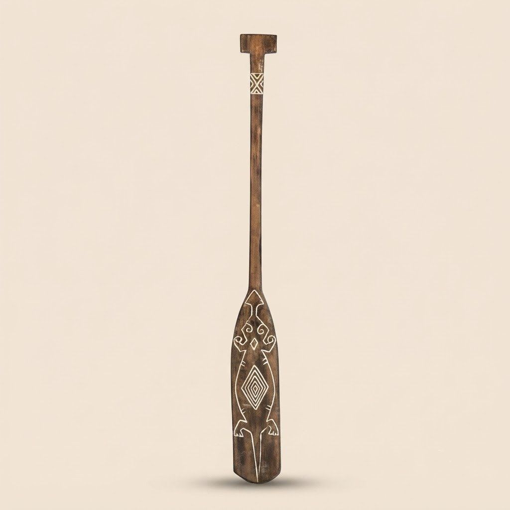 Decorative Wooden Paddle – Teak