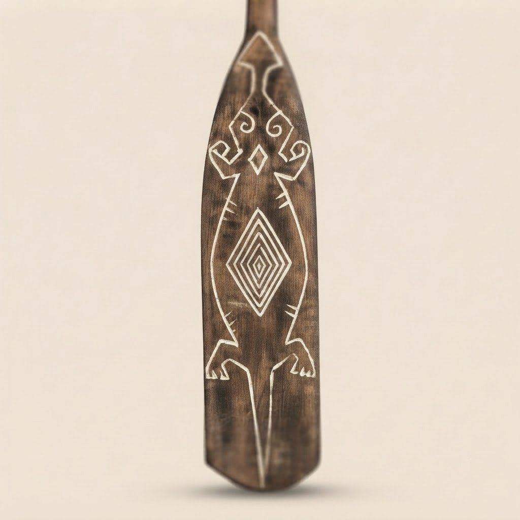 Decorative Wooden Paddle – Teak