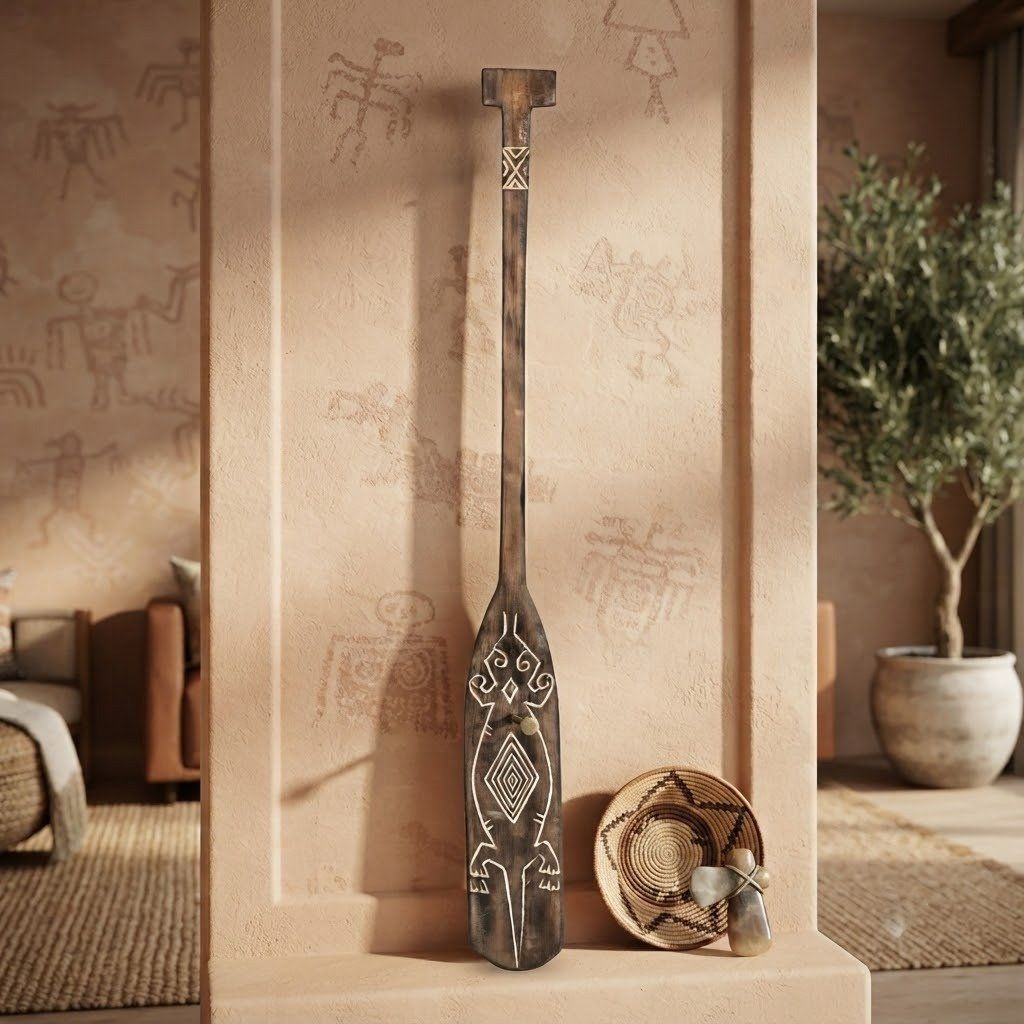 Decorative Wooden Paddle – Teak