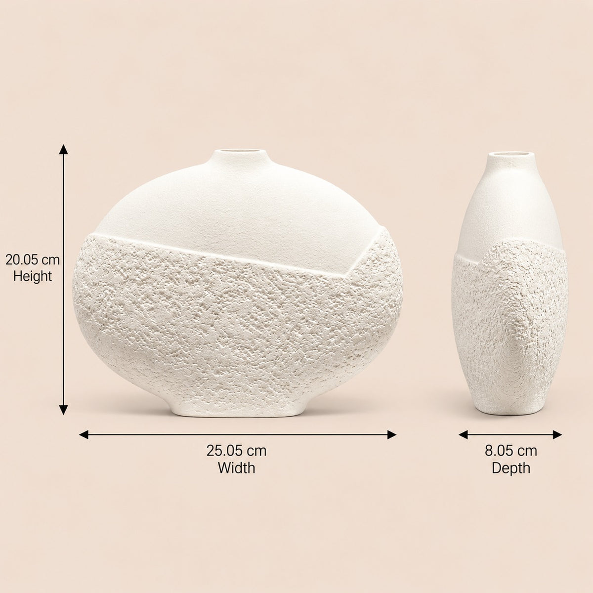 Rock Pattern Narrow Mouth Vase
