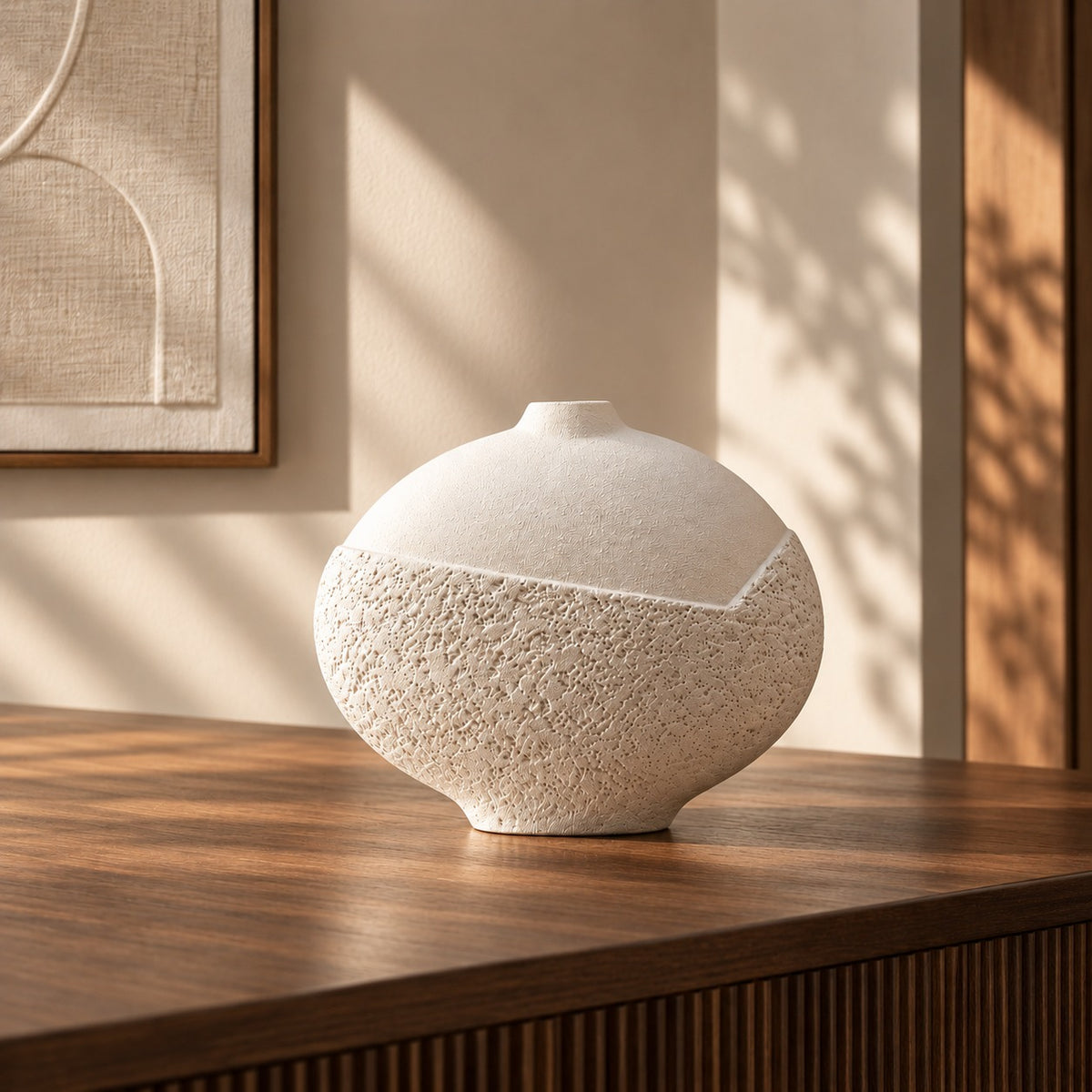 Rock Pattern Narrow Mouth Vase
