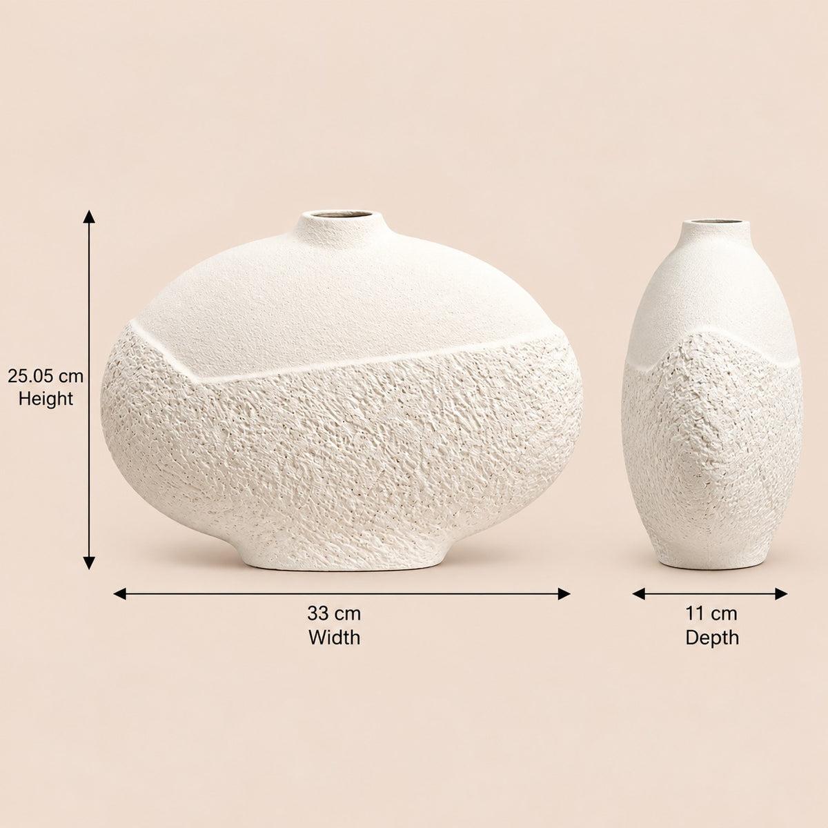 Rock Pattern Narrow Mouth Vase