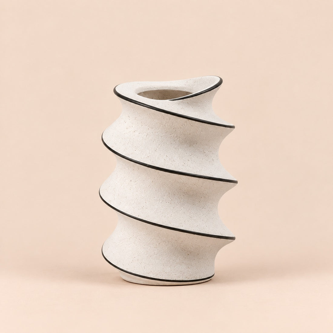Hand Drawn Spiral Vase