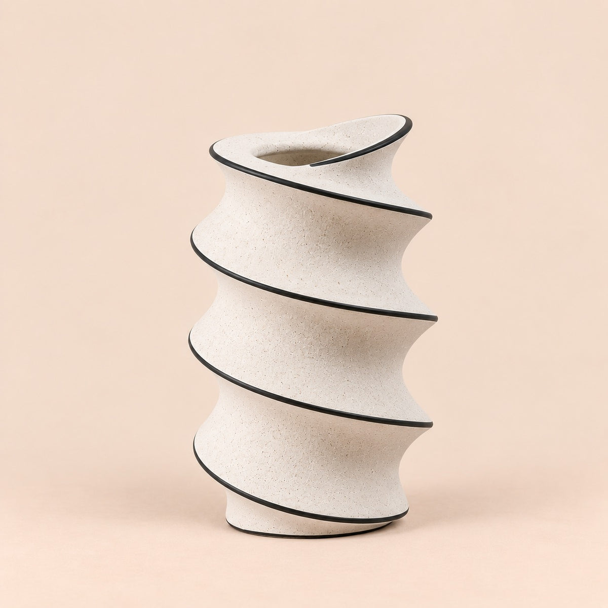 Hand Drawn Spiral Vase