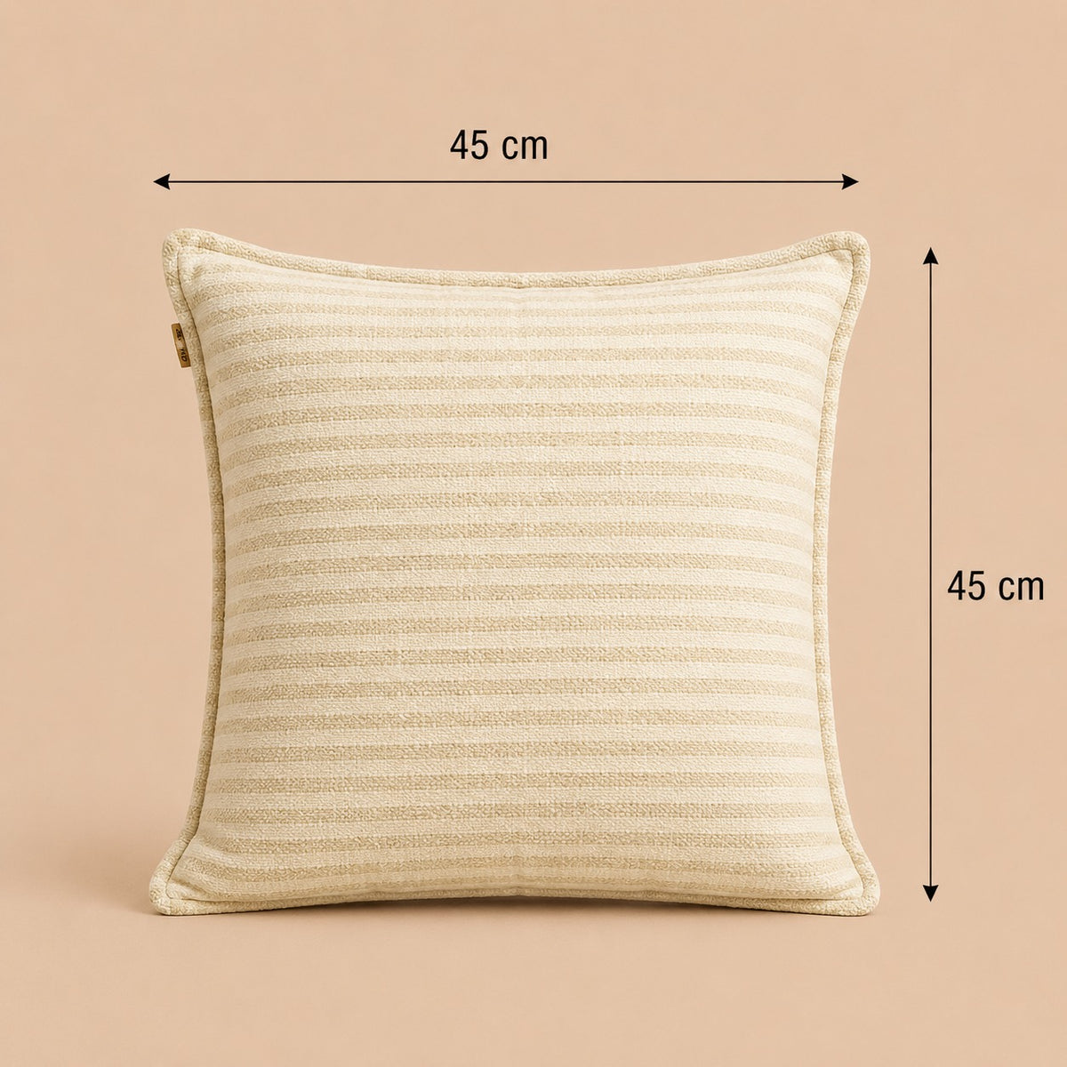 Striped Wool Blend Cushion - Frozen Dew