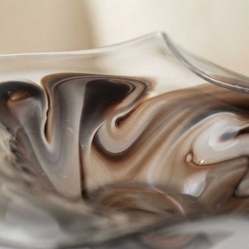 Coastal-Inspired Glass Seaweed Plate Décor