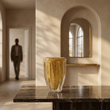 Elegant Clear Glass Vase