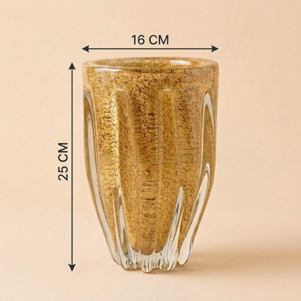 Elegant Clear Glass Vase