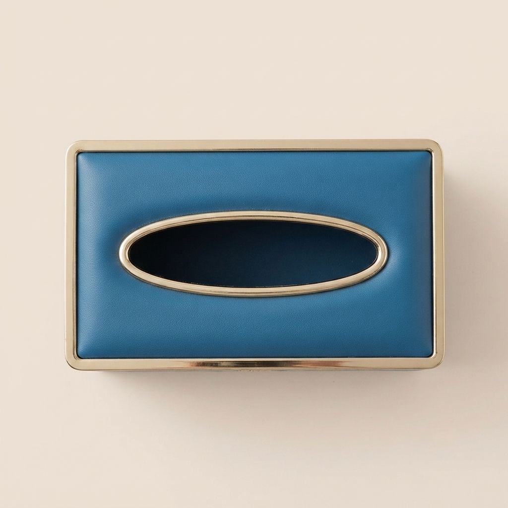 Sleek Resin  Metal Toothpick Holder