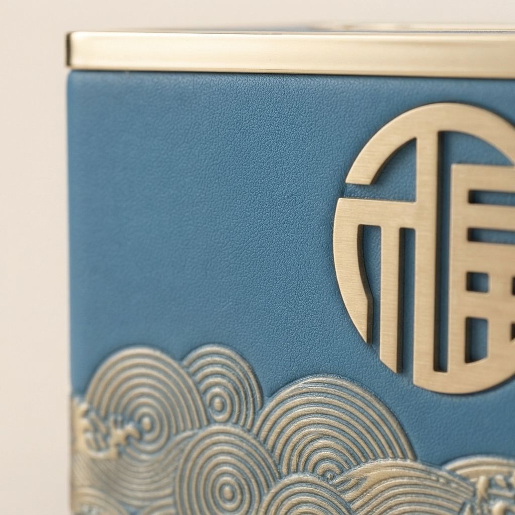 Sleek Resin  Metal Toothpick Holder