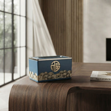 Sleek Resin  Metal Toothpick Holder