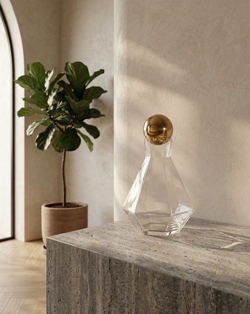 HEXAGONAL GLASS BOTTLE