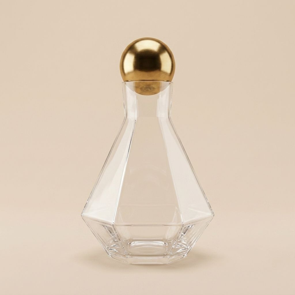 HEXAGONAL GLASS BOTTLE