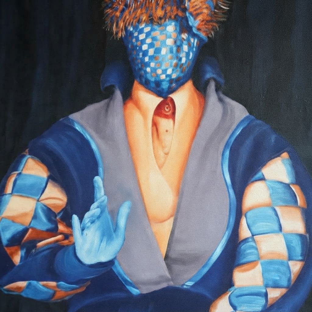 Mystic Figure Abstract Portrait Wall Art